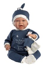 Llorens M741-12 obleček pro panenku miminko NEW BORN velikosti 40–42 cm s doplňky