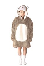 Cozy Noxxiez CH329 Ježek - hřejivá televizní mikinová deka s kapucí pro děti 7 - 12 let