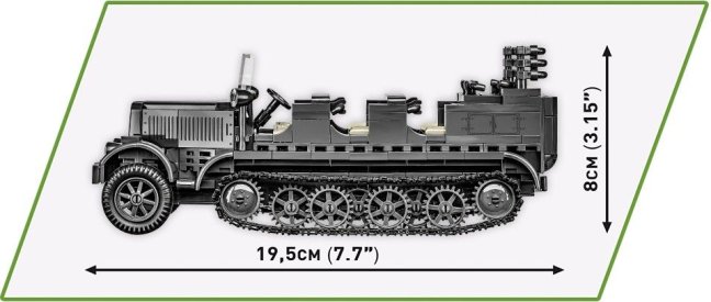COBI 2275 II WW Sd.Kfz. 7 Half-Track, 1:35, 439 k, 2 f