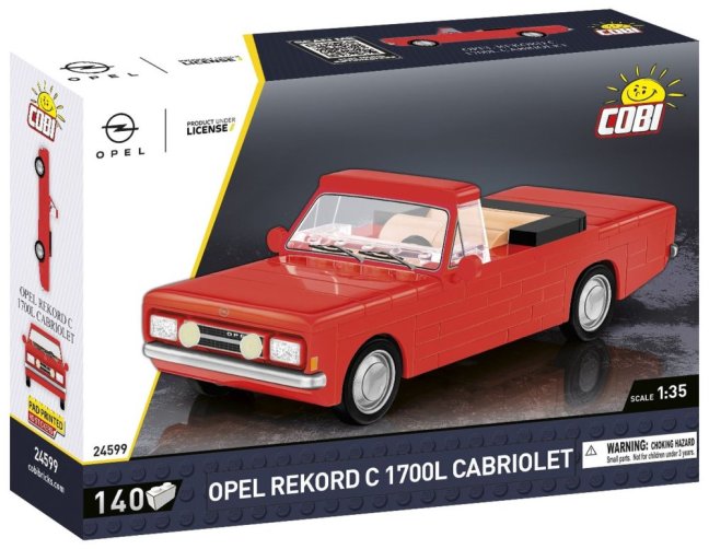 COBI 24599 Opel Rekord C 1700L kabriolet, 1:35, 140 k