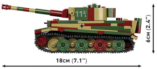 COBI 2735 II WW Pz.Kpfw. VI Tiger Ausf. E, 2v1, 1:48, 422 k