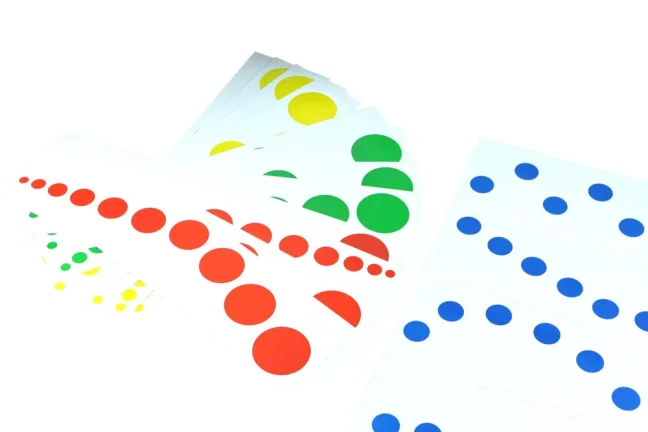 Karty k Barevným válečkům bez úchytů