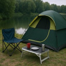 Skládací kempingový stolek NILS Camp NC3403 50x30x20 cm šedý
