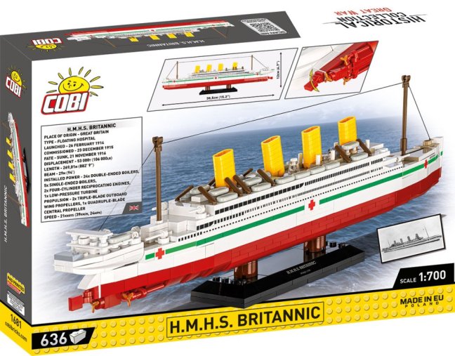 COBI 1681 H.M.H.S. Britannic, 1:700, 636 k