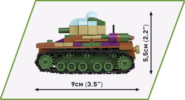 COBI 2740 3 tanky: Panzer I, Valentine IX, Renault R, 1:35, The Tank Museum, Les Blindes in Saumur, DPM, 620 k