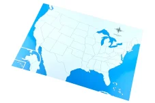 Kontrolní mapa - USA Nová - bez popisků