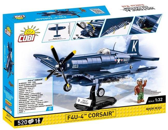 COBI 2417 Korean War Vought F4U-4 Corsair, 1:32, 511 k, 1 f