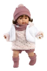 Llorens 42162 CARLA - realistická panenka se zvuky a měkkým látkovým tělem - 42 cm