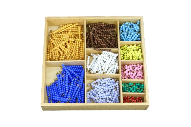 Moyo Montessori Korálková krabice - barevné schody (1-10)