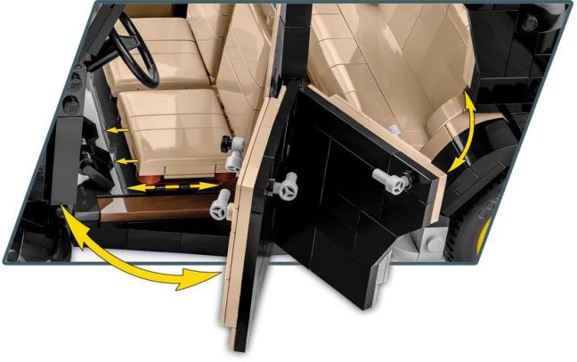 COBI 24337 1938 Citroen Traction Avant 11 CV, 1:12, 1900 k