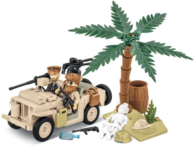 COBI 2298 II WW Willys MB D-DAY, 1:35, 180 k, 3 f