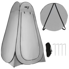 Skládací převlékací/sprchovací kabina NILS Camp NC1706 šedá