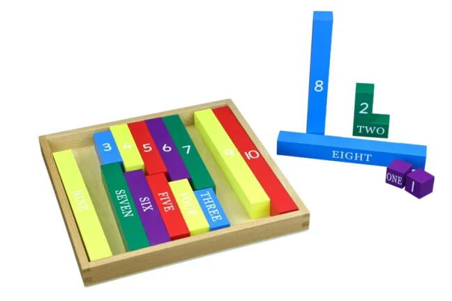 Moyo Montessori Barevné počítací špalíčky