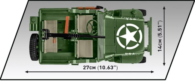 COBI 2805 Willys MB 1:12, 1207 k