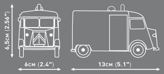 COBI 24630 Citroën Type H (1947-1981) Policie, 1:35, 206 k