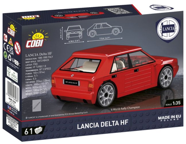 COBI 24508 Lancia Delta HF, 1:35, 61 k