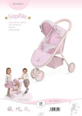 DeCuevas 90275 Sportovní kočárek pro panenky tříkolový Sophie 2025 - 55 cm