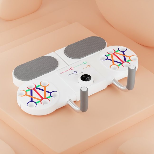 Multifunkční tréninková deska na kliky a břicho HMS DBP03