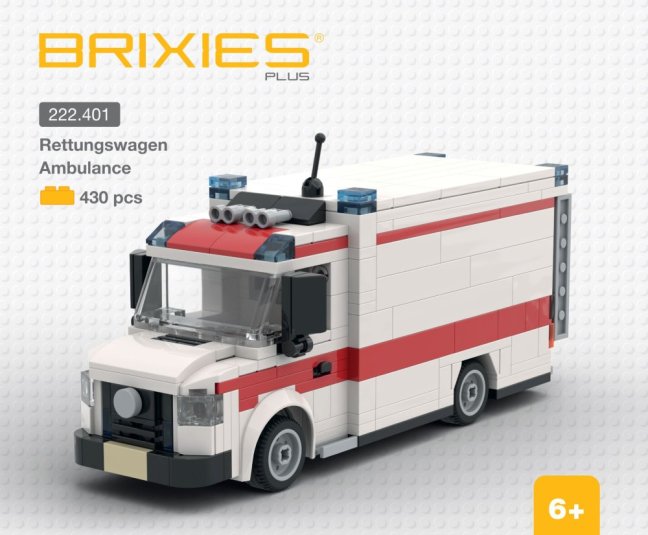 BRIXIES Plus 222.401 Sanitka s nosítky, 430 k