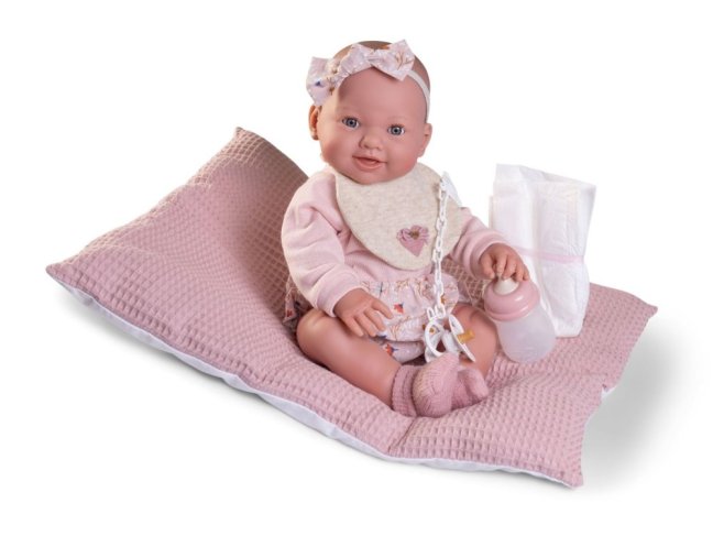 Antonio Juan 50414  MIA - mrkací a čůrající realistická panenka miminko s celovinylovým tělem - 42 cm