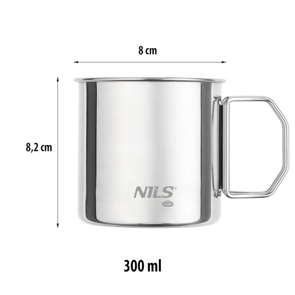 Kempingová sada 4 hrnků NILS Camp NC1762