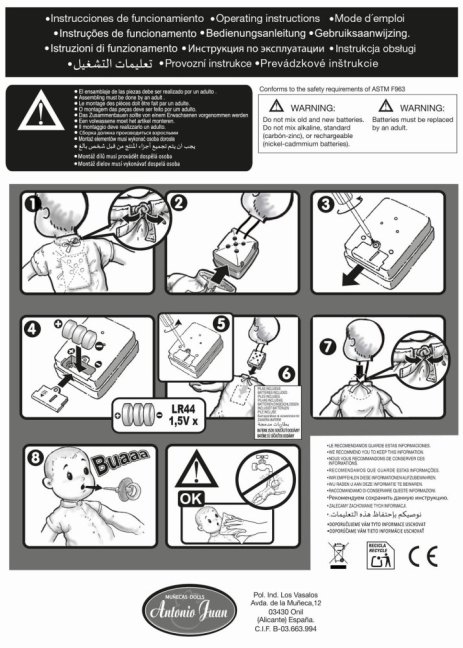 Antonio Juan 11325 KIKA - realistická panenka se zvuky a měkkým látkovým tělem - 27 cm