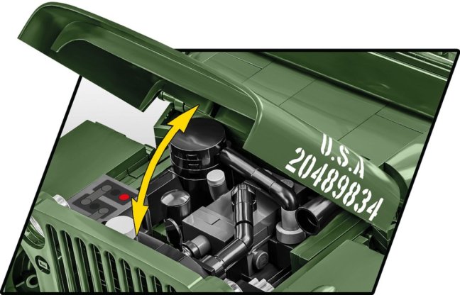 COBI 2806 Willys MB sanitka 1:12, 1131 k
