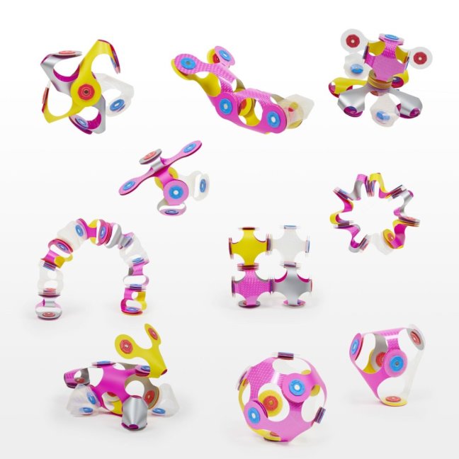 CLIXO Tiny & Mighty Sparkle - magnetická stavebnice 9 kusů