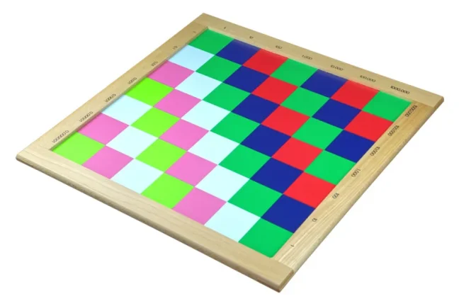 Moyo Montessori Barevná tabule pro násobení desetinným číslem