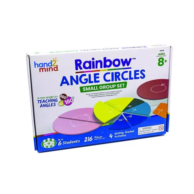 Barevné kruhy s úhly (set 6 ks)