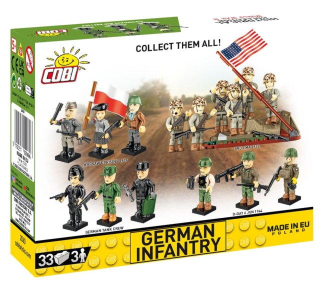 COBI 2060 3 figurky s doplňky Německá armáda, 33 k