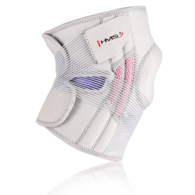 Bandáž na koleno HMS KO1505 světle šedá