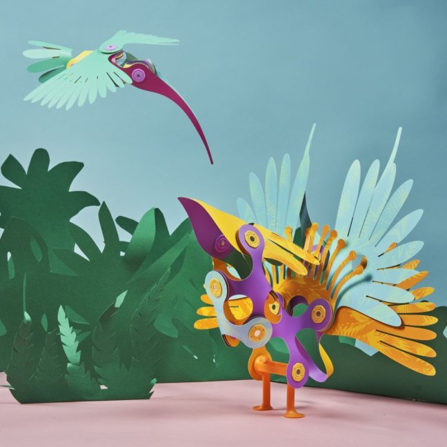 CLIXO Tropical Birds - magnetická stavebnice 22 kusů
