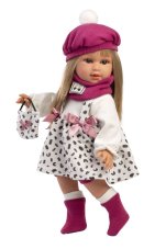 Llorens 54050 CARLA - realistická panenka s měkkým látkovým tělem  - 40 cm