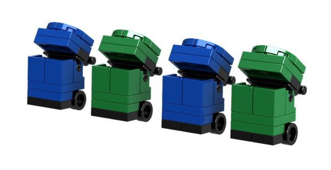 BRIXIES Plus 222.400 Popelářský vůz s popelnicemi, 451 k