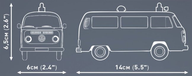 COBI 24619 Volkswagen T2b Sanitka, 1:35, 169 k