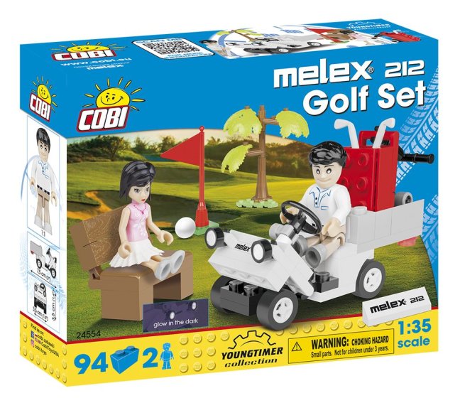 COBI 24554 MELEX golf vozítko, 1:35, 94 k, 2 f