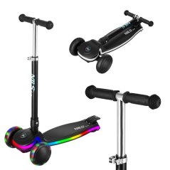 Dětská tříkolová koloběžka NILS Fun HLB1306 s LED deckem