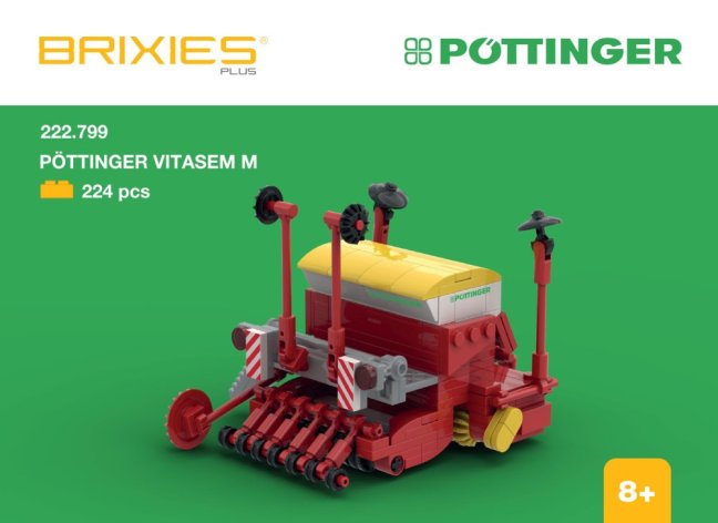 BRIXIES Plus 222.799 Pöttinger Vitasem M - mechanický secí stroj, 224 k