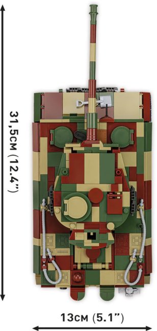 COBI 2587 II WW PzKpfw VI Tiger I Ausf. E, 1:28, 1207 k, 1 f, EXECUTIVE EDITION