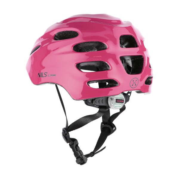 Helma s blikačkou NILS Extreme MTW01 růžová - Velikost: XXS(44-48cm)