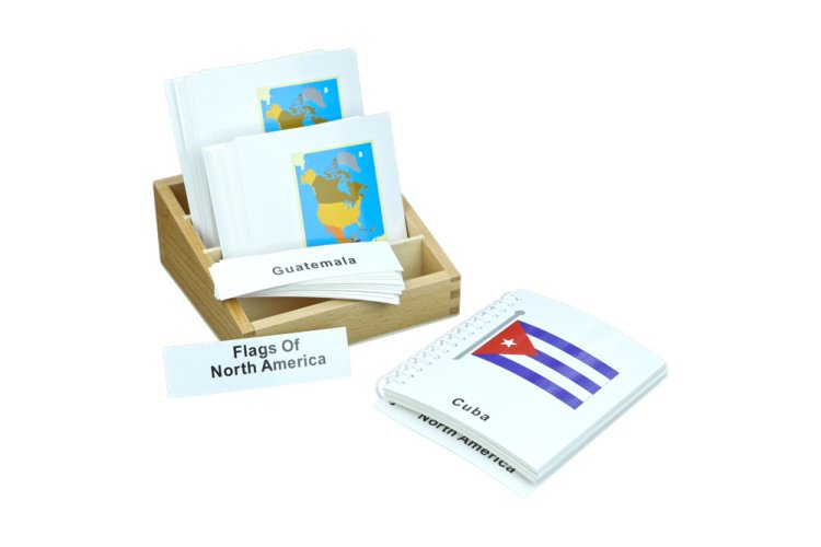 Vlajky Severní Ameriky - třísložkové karty