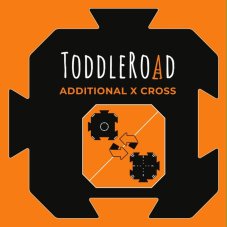 TODDLEROAD 2188 KRUHOVÝ OBJEZD A KŘIŽOVATKA - flexibilní silnice - 2 silikonové puzzle díly