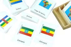 Vlajky Afriky - třísložkové karty
