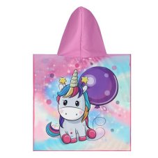 Ručník - pončo z mikrovlákna NILS aqua NAR20 Unicorn