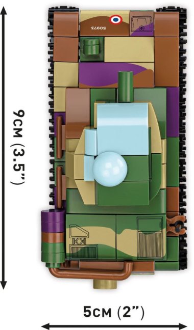 COBI 2740 3 tanky: Panzer I, Valentine IX, Renault R, 1:35, The Tank Museum, Les Blindes in Saumur, DPM, 620 k