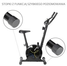 Magnetický rotoped ONE Fitness RM8740 černý