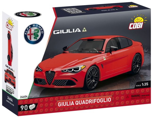 COBI 24604 Alfa Romeo Giulia Quadrifoglio, 1:35, 90 k