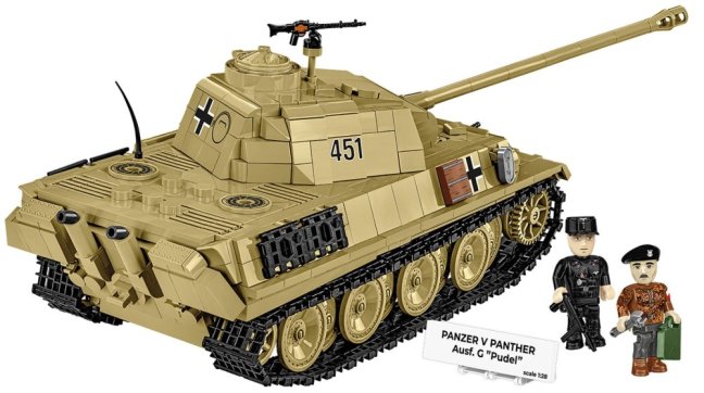 COBI 2655 II WW Panzer V Panther Ausf. G "Pudel", 1:28, 1133 k, 2 f