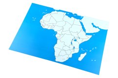 Kontrolní mapa - Afrika Nová - bez popisků